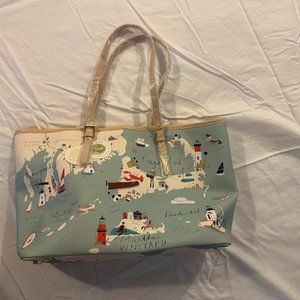 Northeastern Harbors Map Tote Bag